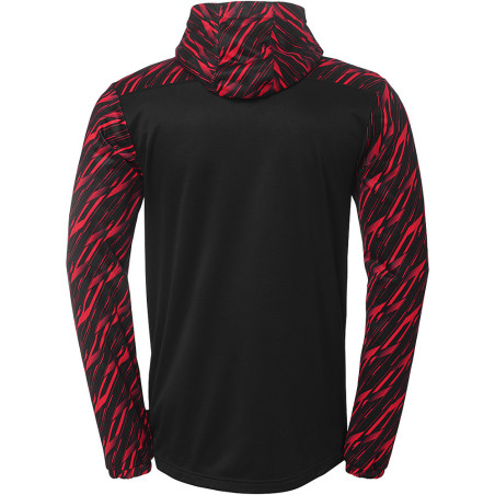 Veste à capuche Uhlsport Progressive 28 noir/rouge dos