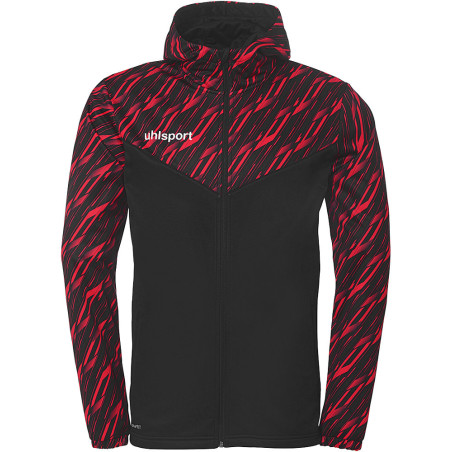 Veste à capuche Uhlsport Progressive 28 noir/rouge