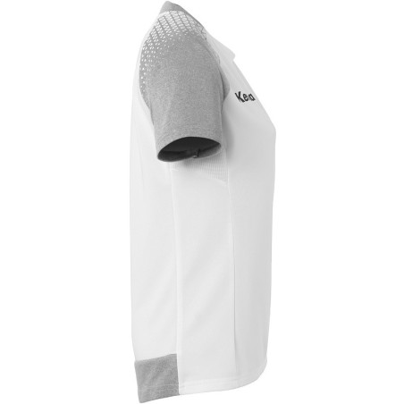 Maillot Kempa Femme Ambition 28 Blanc Gris Foncé Chiné côté