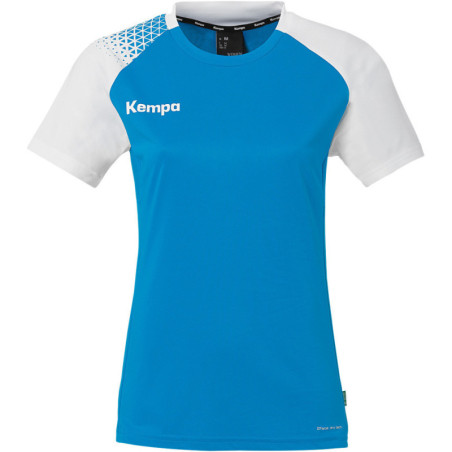 Maillot Kempa Femme Ambition 28 Bleu Kempa Blanc face