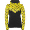 Veste à capuche Uhlsport Progressive 28 Femme noir/jaune citron
