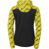 Veste à capuche Uhlsport Progressive 28 Femme noir/jaune citron dos