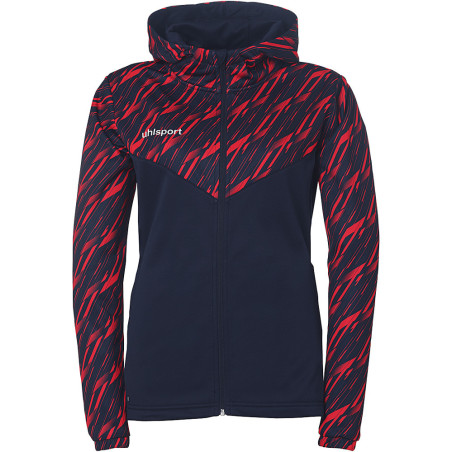 Veste à capuche Uhlsport Progressive 28 Femme marine/rouge