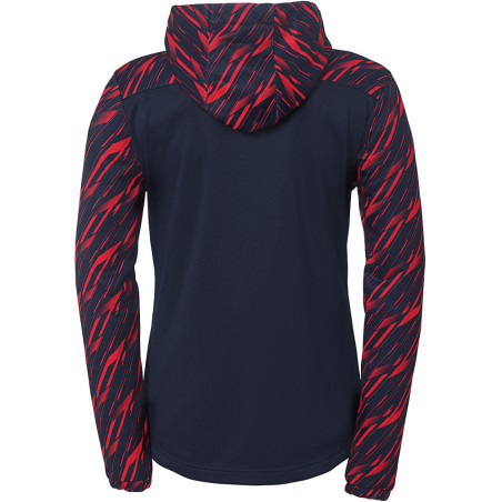 Veste à capuche Uhlsport Progressive 28 Femme marine/rouge dos