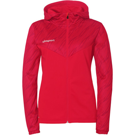 Veste à capuche Uhlsport Progressive 28 Femme rouge