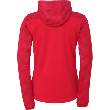 Veste à capuche Uhlsport Progressive 28 Femme rouge dos