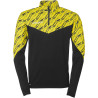 Sweat 1/4 zip Uhlsport Progressive 28 noir/jaune citron
