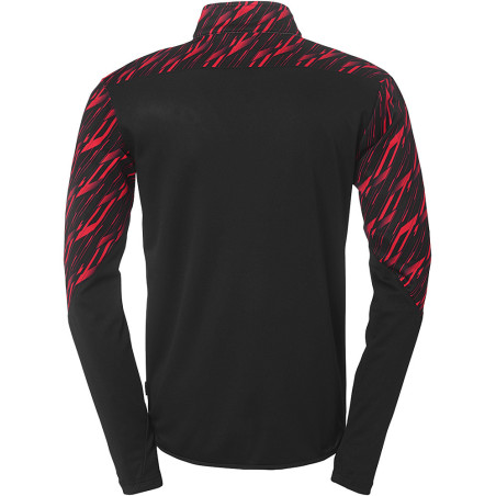 Sweat 1/4 zip Uhlsport Progressive 28 noir/rouge dos