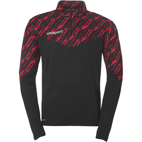 Sweat 1/4 zip Uhlsport Progressive 28 noir/rouge