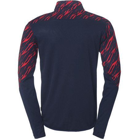 Sweat 1/4 zip Uhlsport Progressive 28 marine/rouge dos