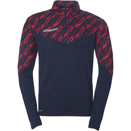Sweat 1/4 zip Uhlsport Progressive 28 marine/rouge