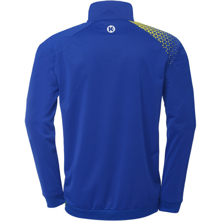 Veste de survêtement Kempa Ambition 28 Bleu Roi Jaune Citron dos