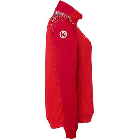 Veste de survêtement Kempa Femme Ambition 28 Rouge Rouge Chili côté