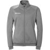 Veste de survêtement Kempa Femme Ambition 28 Gris Foncé Chiné Blanc face