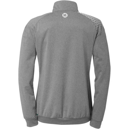 Veste de survêtement Kempa Femme Ambition 28 Gris Foncé Chiné Blanc dos