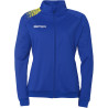 Veste de survêtement Kempa Femme Ambition 28 Bleu Roi Jaune Citron face