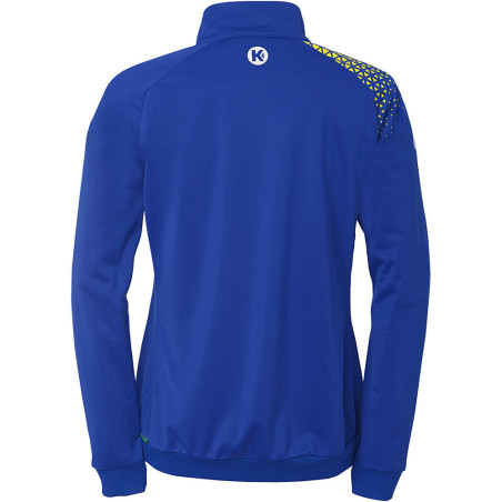 Veste de survêtement Kempa Femme Ambition 28 Bleu Roi Jaune Citron dos