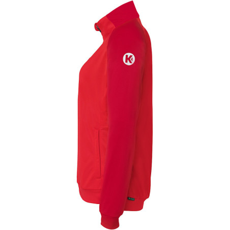 Veste de survêtement Kempa Femme Ambition 28 Rouge Rouge Chili côté