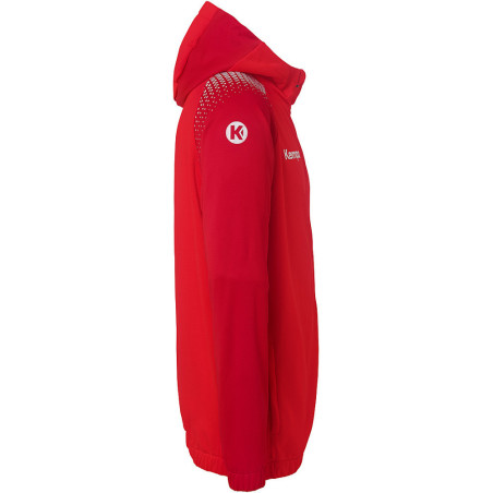 Veste de survêtement à capuche Kempa Ambition 28 Rouge Rouge Chili côté