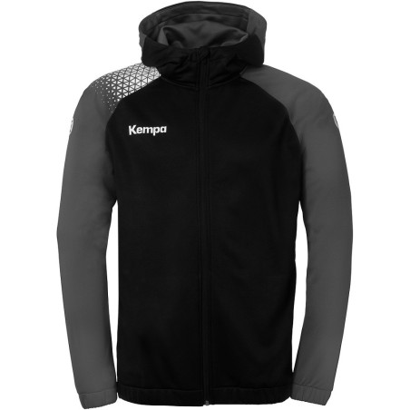Veste de survêtement à capuche Kempa Ambition 28 Noir Anthracite face