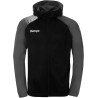 Veste de survêtement à capuche Kempa Ambition 28 Noir Anthracite face
