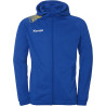 Veste de survêtement à capuche Kempa Ambition 28 Bleu Roi Jaune Citron face