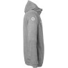 Veste de survêtement à capuche Kempa Ambition 28 Gris Foncé Chiné Blanc côté