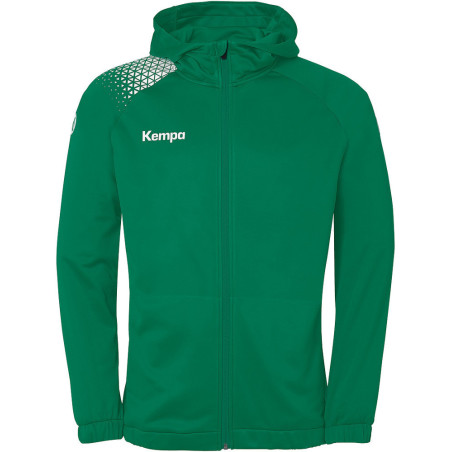 Veste de survêtement à capuche Kempa Ambition 28 Lagon Blanc face
