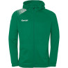 Veste de survêtement à capuche Kempa Ambition 28 Lagon Blanc face