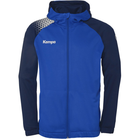 Veste de survêtement à capuche Kempa Ambition 28 Bleu Roi Bleu Marine face