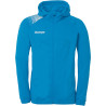 Veste de survêtement à capuche Kempa Ambition 28 Bleu Kempa Blanc face