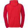 Veste de survêtement à capuche Kempa Ambition 28 Rouge Rouge Chili dos