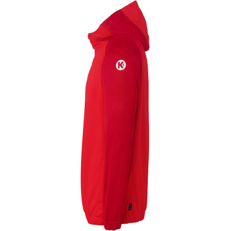 Veste de survêtement à capuche Kempa Ambition 28 Rouge Rouge Chili côté