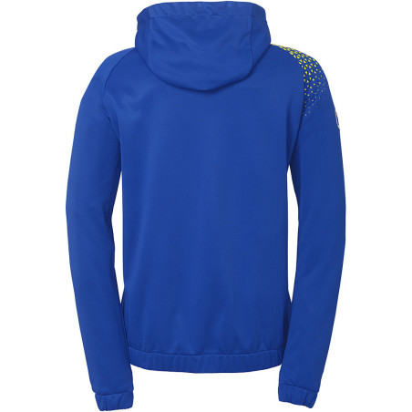 Veste de survêtement à capuche Kempa Femme Ambition 28 Bleu  Roi Jaune Citron dos