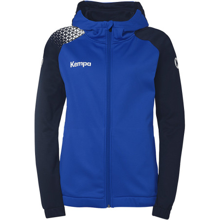 Veste de survêtement à capuche Kempa Femme Ambition 28 Bleu Roi Bleu marine face