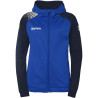 Veste de survêtement à capuche Kempa Femme Ambition 28 Bleu Roi Bleu marine face