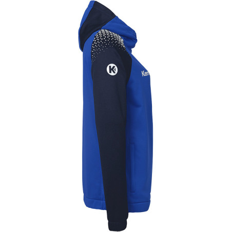 Veste de survêtement à capuche Kempa Femme Ambition 28 Bleu Roi Bleu marine côté