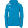 Veste de survêtement à capuche Kempa Femme Ambition 28 Bleu Kempa Blanc face