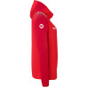 Veste de survêtement à capuche Kempa Femme Ambition 28 Rouge Rouge Chili côté