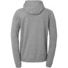 Veste de survêtement à capuche Kempa Femme Ambition 28 Gris Foncé Chiné Blanc dos