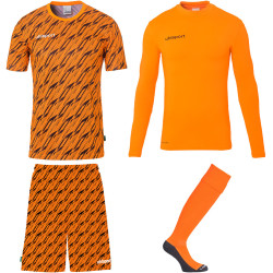Kit gardien de buts Uhlsport Progressive orange fluo/noir