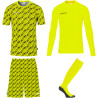 Kit gardien de buts Uhlsport Progressive jaune fluo/noir