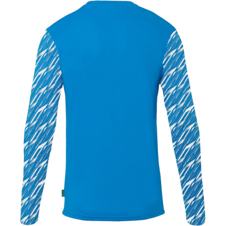 Maillot de gardien Uhlsport Progressive cyan/blanc dos