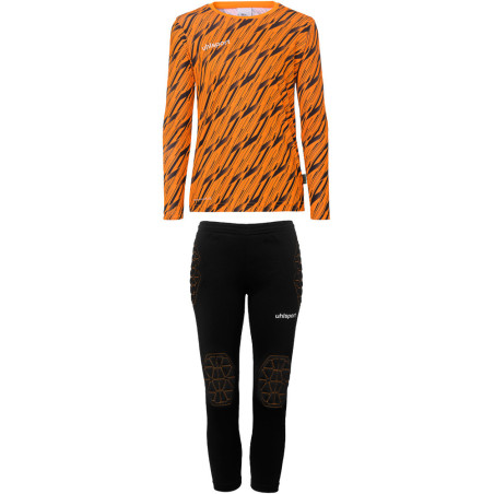 Kit gardien de buts Junior Uhlsport Progressive orange fluo/noir