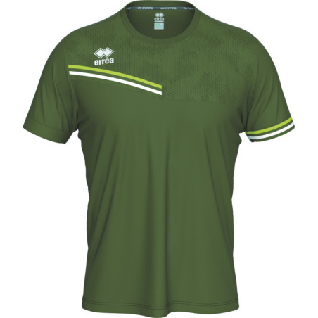 Maillot ERREA Evan Military Green Green Fluo White face