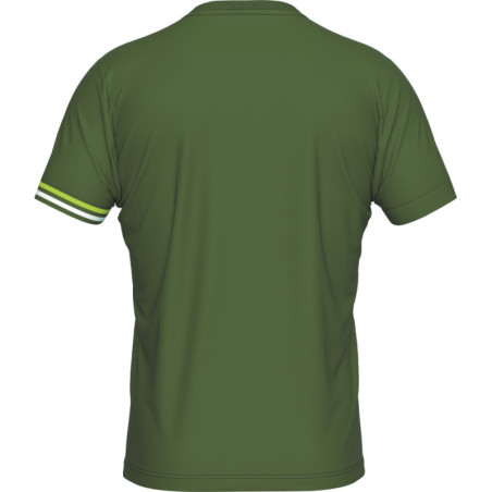 Maillot ERREA Evan Military Green Green Fluo White dos