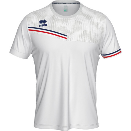 Maillot ERREA Evan White Navy Red face