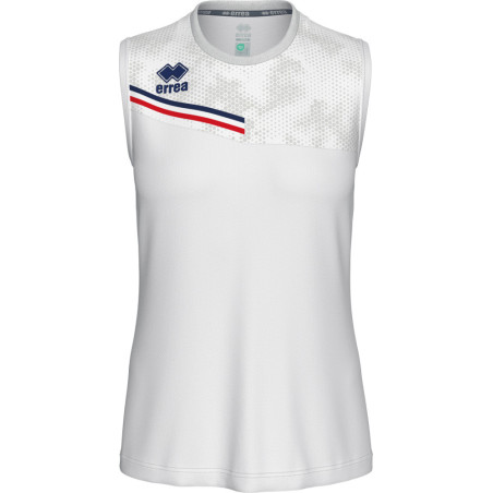 Maillot sans manches ERREA Eloy Femme White Navy Red face
