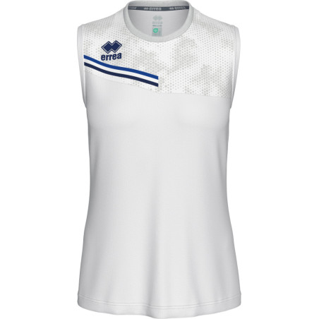 Maillot sans manches ERREA Eloy Femme White Blue Navy face