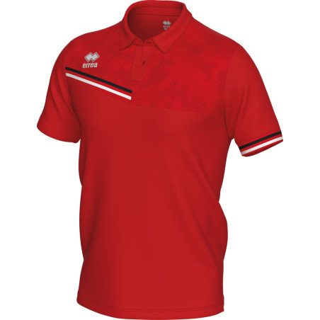 Polo ERREA Emir Red Black White face